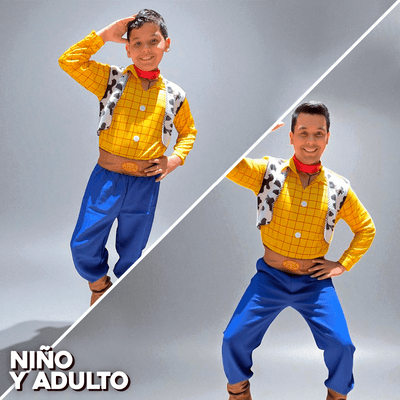 Disfraz De Vaquero Woody Para Niño Y Adulto Carnaval Halloween DSWOD
