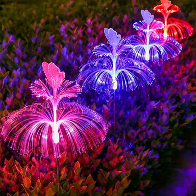 Luces Solares Medusa LED Mariposa para Jardín Decoración Exterior Impermeable PTZ-25-2