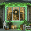 Cortina de Luz LED Verde 6 m Decoración Navideña y Festiva para Hogar 1405-E100L