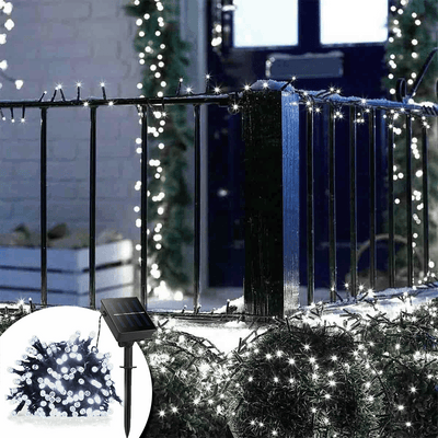 Luz Led Lineal Con Panel Solar Impermeables Cable Verde KP1587