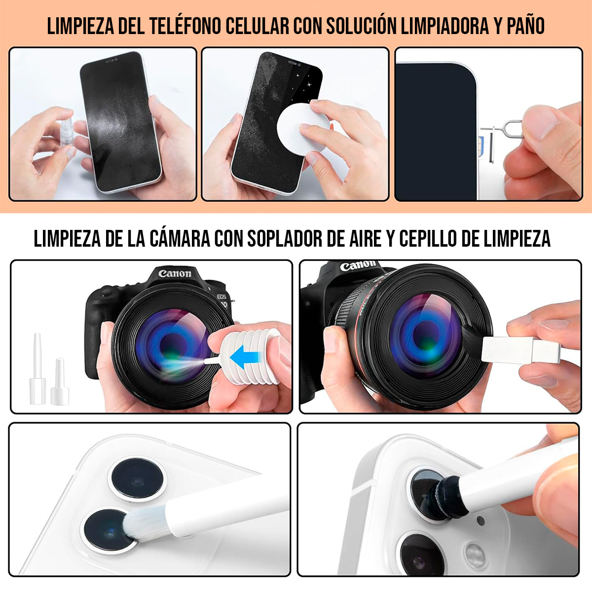Cepillo De Limpieza 20 En 1 Multifunción Audífonos Teclado Celular ZL-1