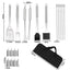 Kit Asado BBQ 20 Piezas Utensilios Cocina Acero Inoxidable BD-20