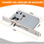 Chapa Cerradura Inteligente WiFi Con Manija 5 Modos De Desbloqueo Y Control Remoto Tuya Smart App OS778TYF-5050