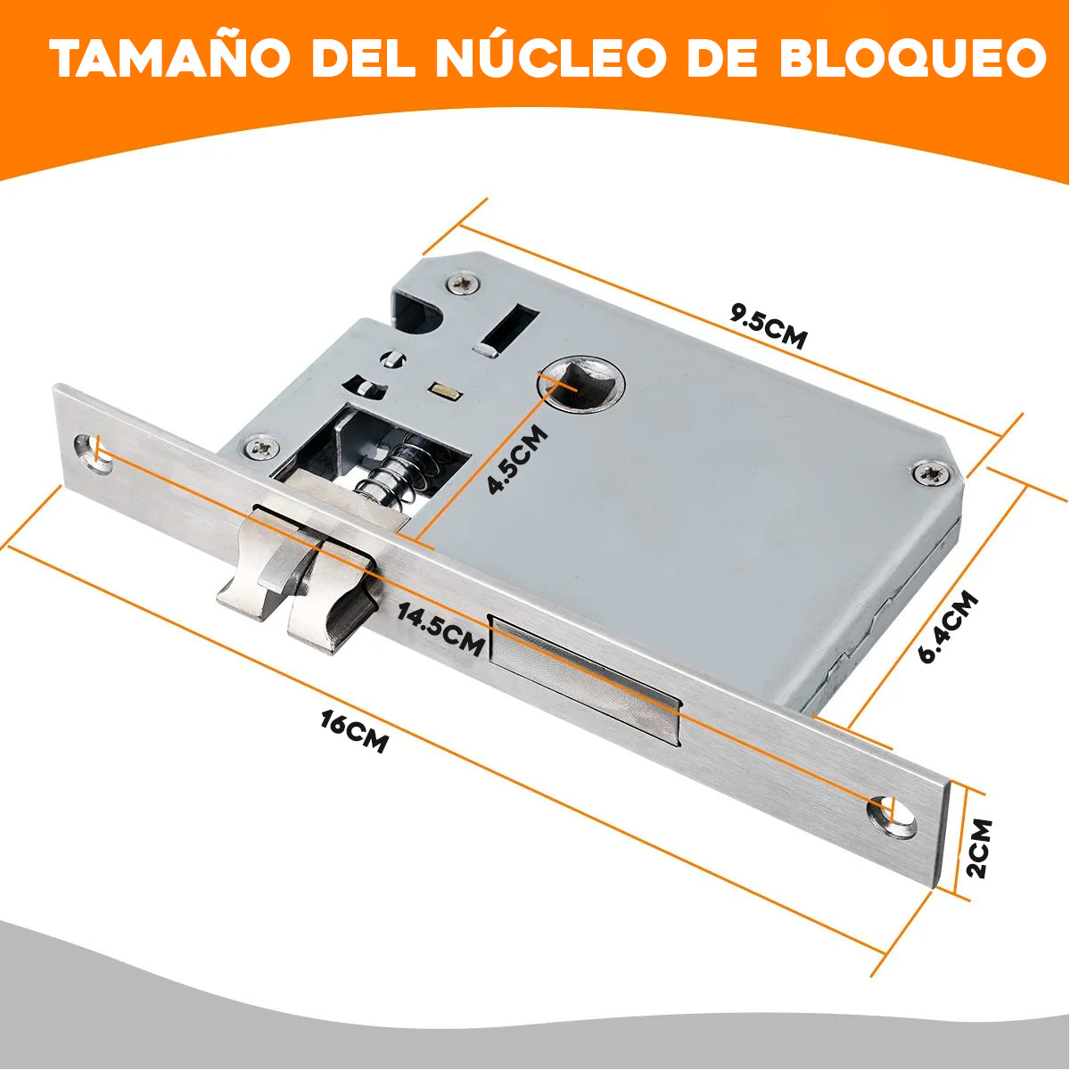 Chapa Cerradura Inteligente WiFi Con Manija 5 Modos De Desbloqueo Y Control Remoto Tuya Smart App OS778TYF-5050