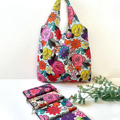 Bolsa de Mano Plegable Reutilizable para Compras o Playa Ecológica, Liviana y Práctica BMCP01