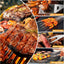 Kit Asado BBQ 20 Piezas Utensilios Cocina Acero Inoxidable BD-20