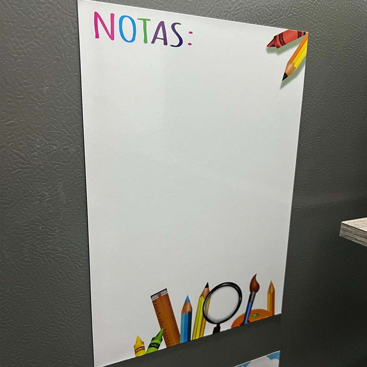 Set x2 Pizarras Magnéticas para Nevera Planificador y Notas Hogar Oficina MANA-0079