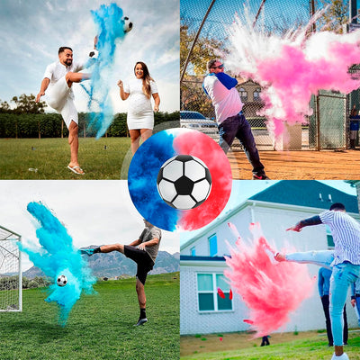 Balón De Fútbol Revelador de Género Pelota Para Baby Shower 47A