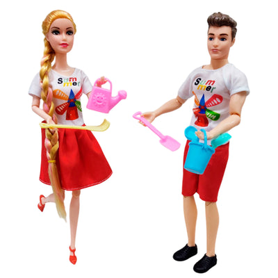 Muñecas Pareja Playera Articulada Infantil juguete FQ115K4