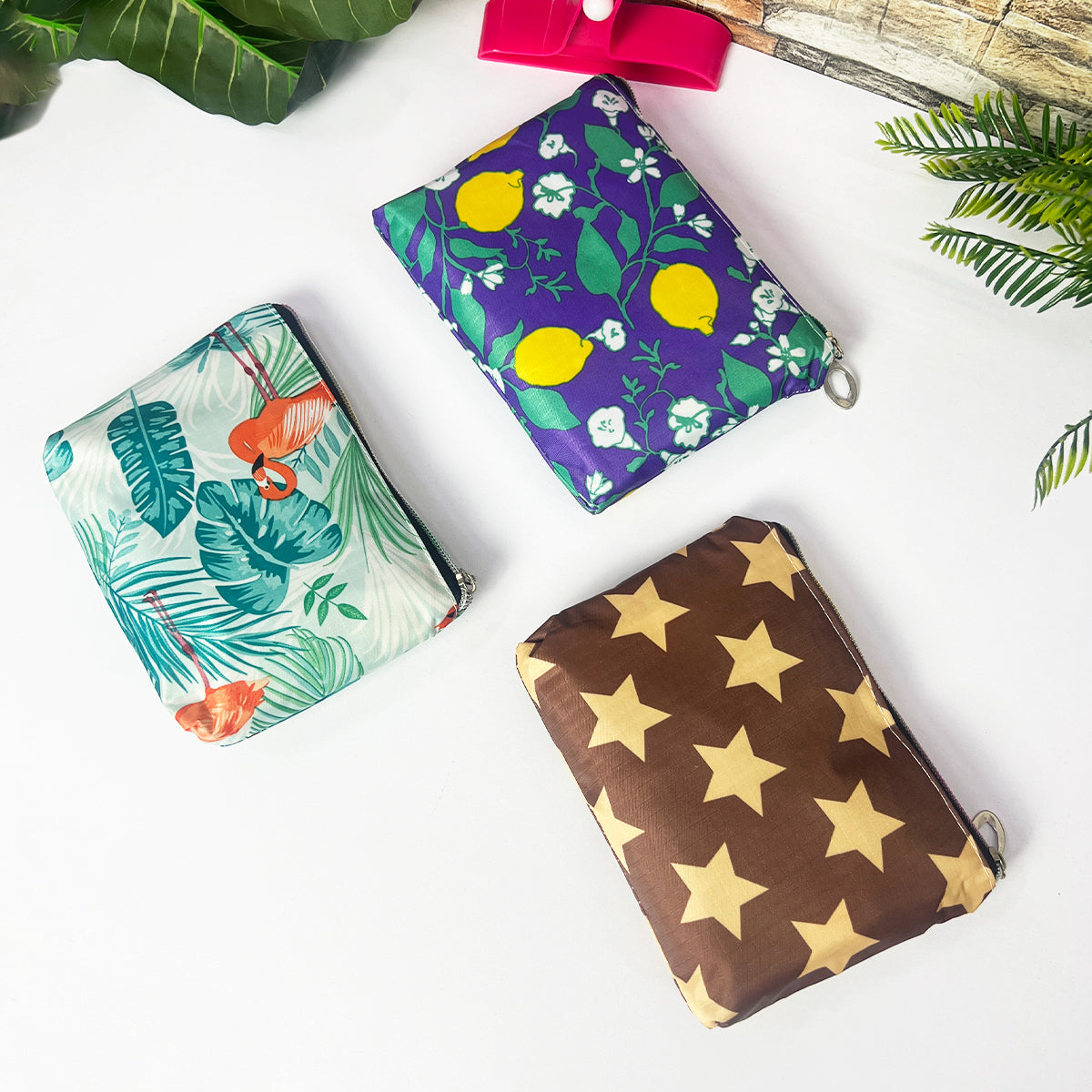 Bolsa Reutilizable Plegable para Compras y Playa Ecológica, Ligera y Compacta BMCP02
