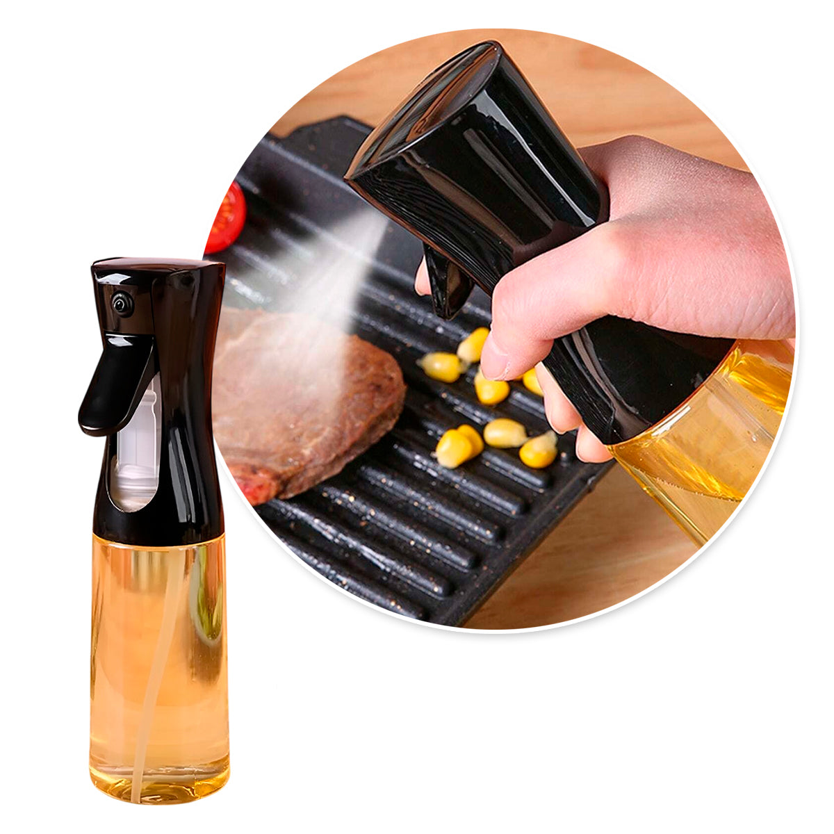 Rociador Aceite Oliva Vidrio Pulverizador Spray Cocina 32-65