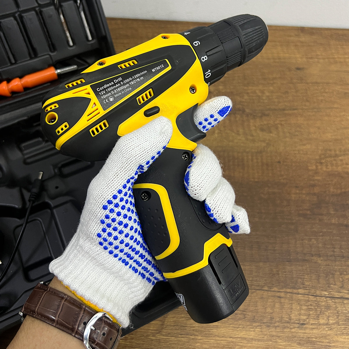 Guantes de Trabajo Antideslizantes X3 con Puntos de PVC Protección GM2024-194