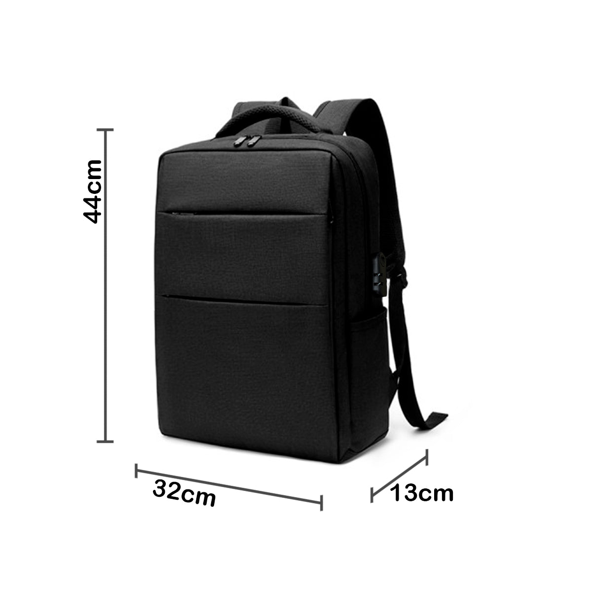 Morral Antirrobo Puerto USB Mochila Impermeable Bolso Candado MANA-0058