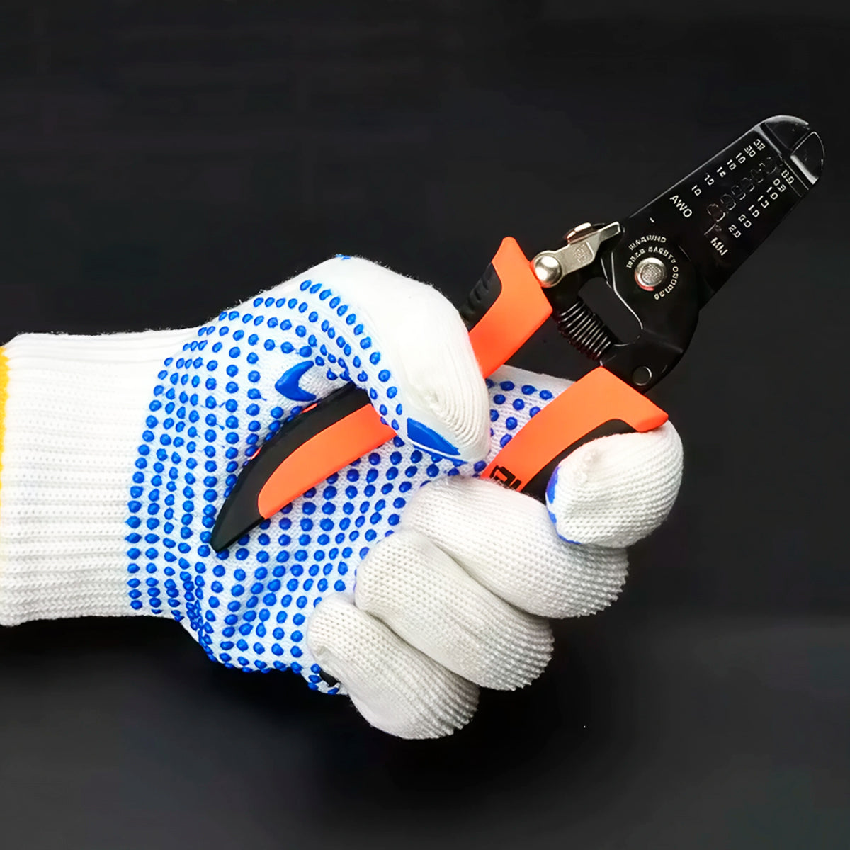 Guantes de Trabajo Antideslizantes X3 con Puntos de PVC Protección GM2024-194