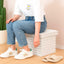 Baúl Plegable Puff Taburete Reposapiés Multiuso LN-241109