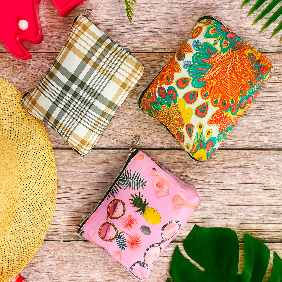 Bolsa Reutilizable Plegable para Compras y Playa Ecológica, Ligera y Compacta BMCP02