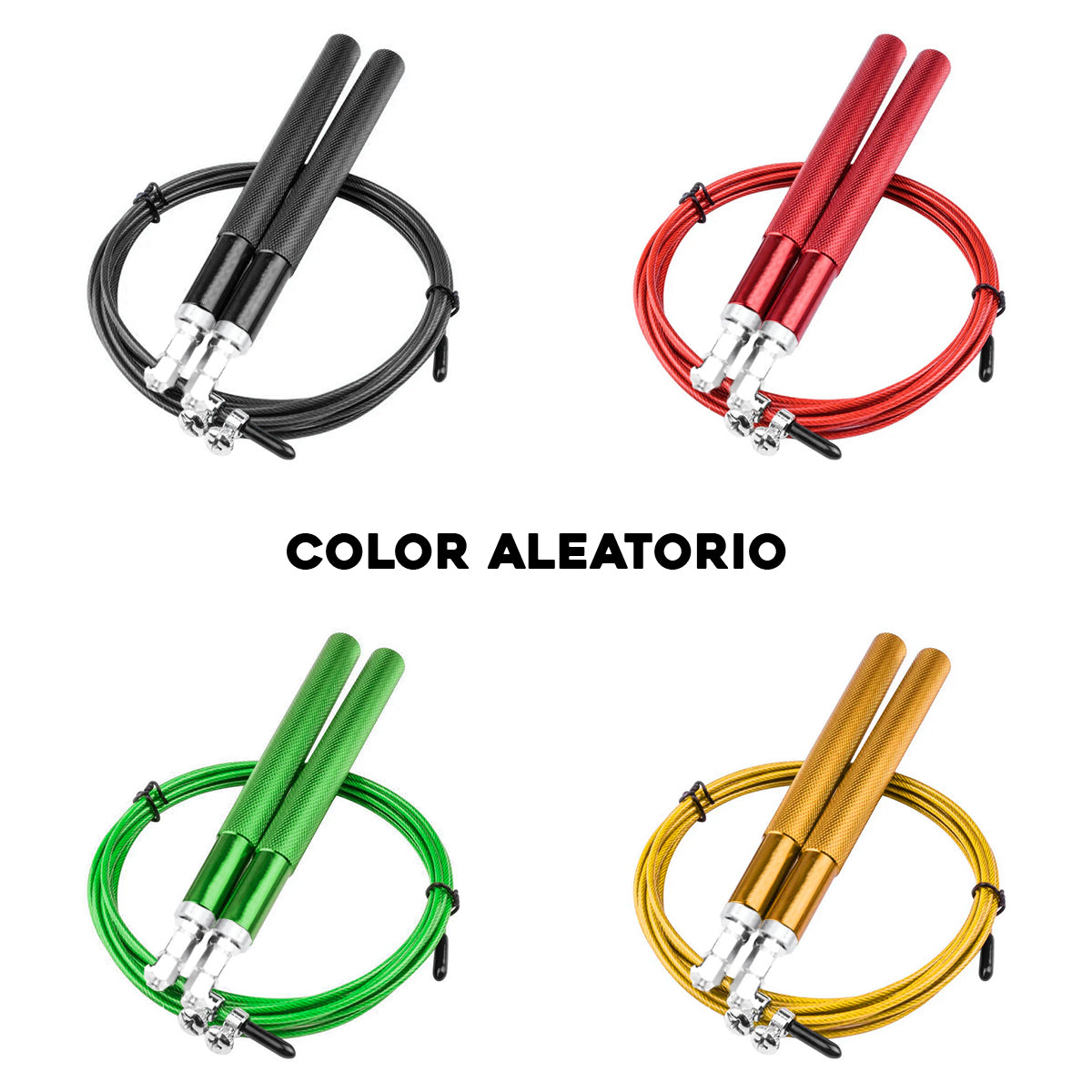 Cuerda Saltar Crossfit Aluminio Soga Metal Deportes 798702