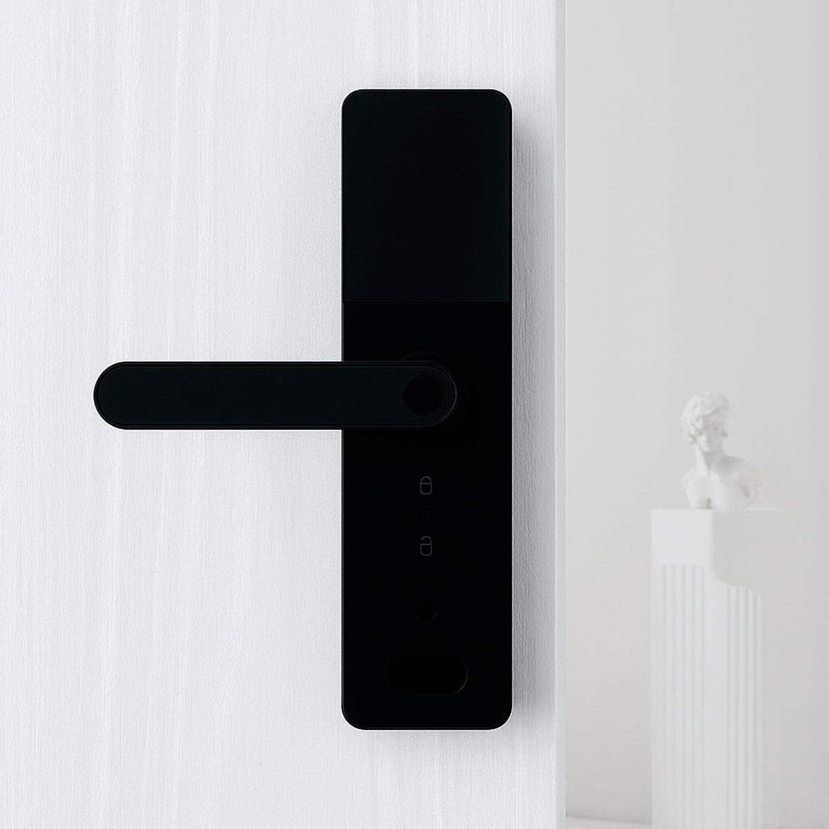Chapa Cerradura Inteligente WiFi Con Manija 5 Modos De Desbloqueo Y Control Remoto Tuya Smart App OS778TYF-5050