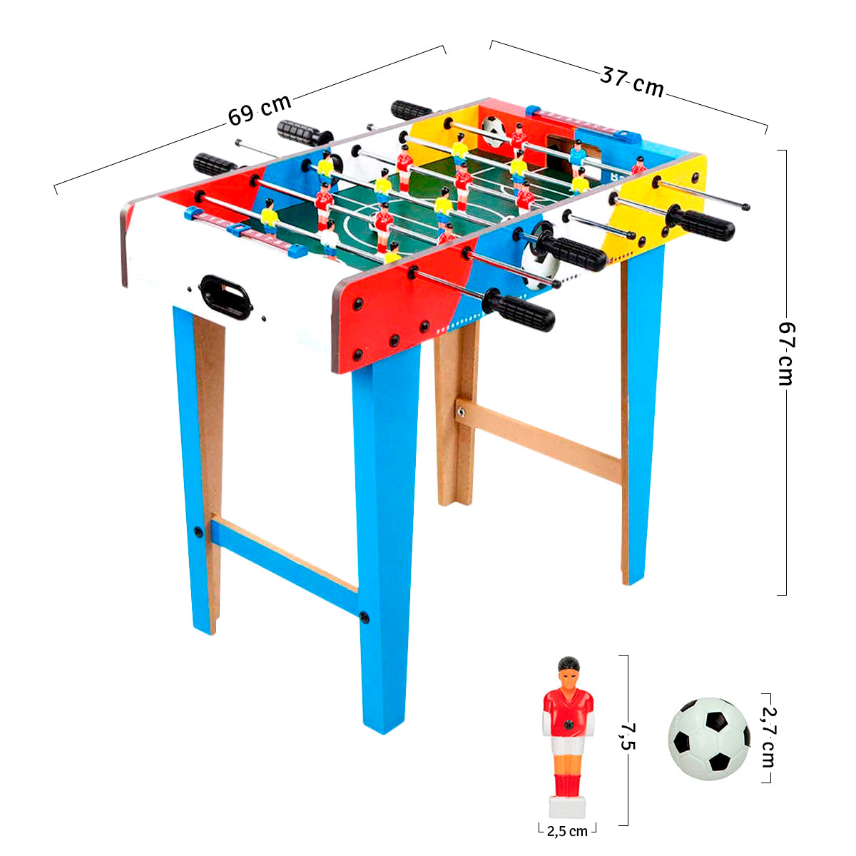 Mini Futbolito Patas Armable Juego Infantil Adultos XJ8032