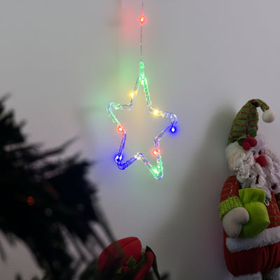 Cortina Intercalada Estrellas 4M Luces Micro Led Navidad 1743