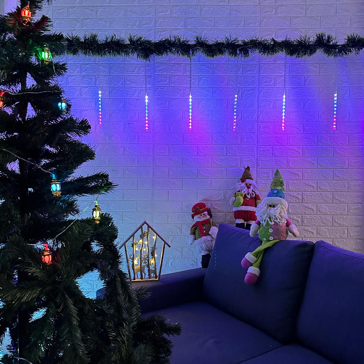 Luces Led Lágrima 3 M Meteoro Computarizadas Decoración Navidad 50 cm 2306