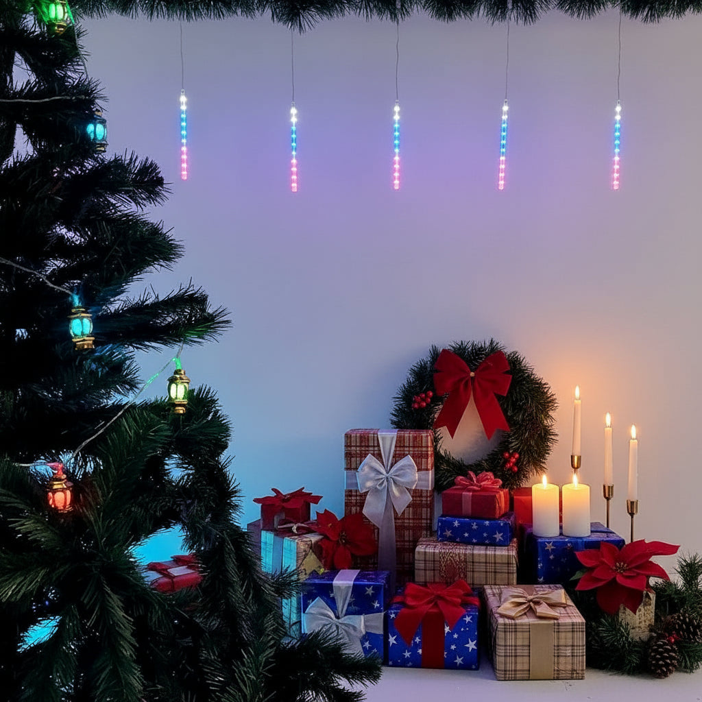 Luces Led Lágrima 3M Meteoro Computarizadas Decoración Navidad 50 cm 2306