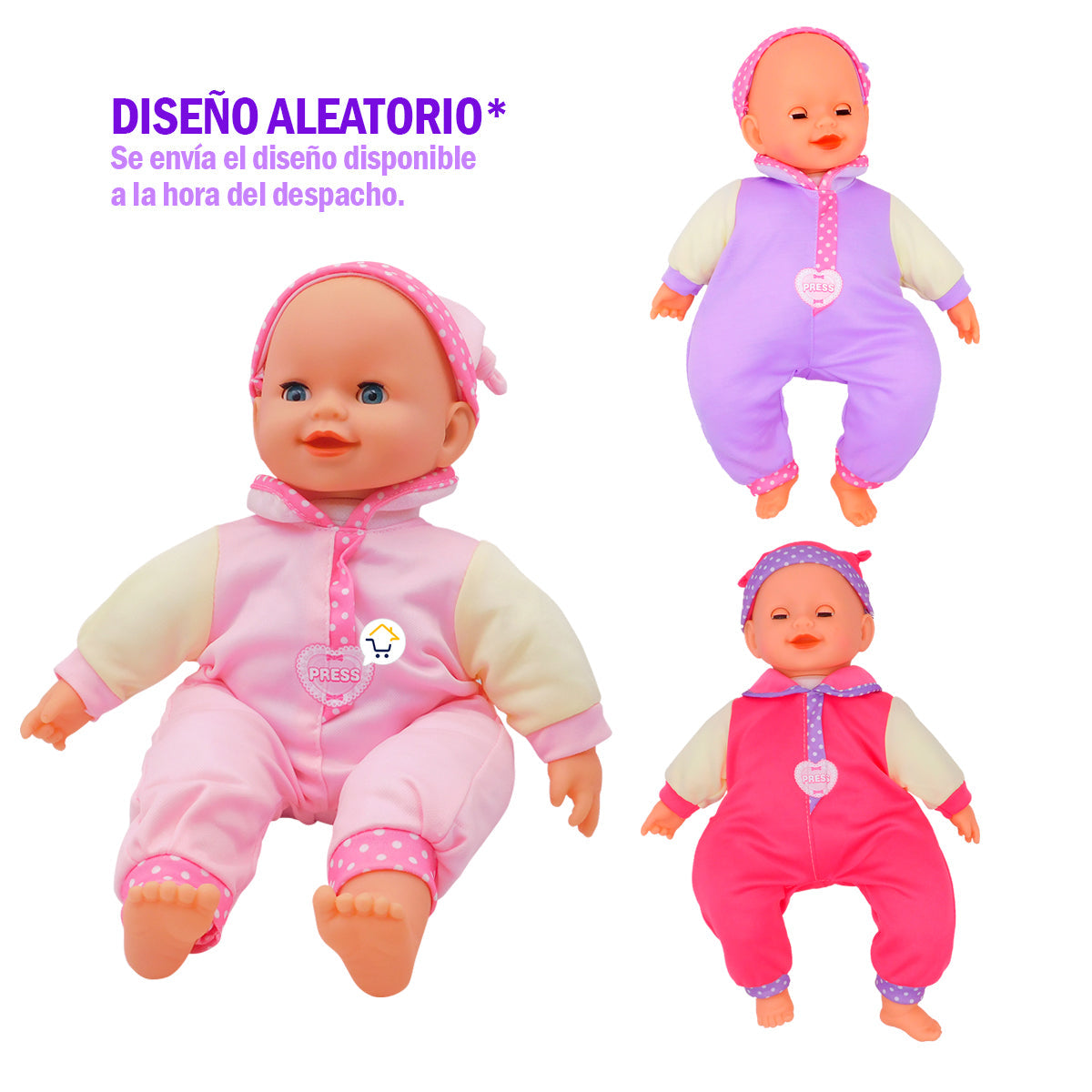 Muñeca Bebé Llorona Sonidos Luces Juguete Accesorios Mg20827