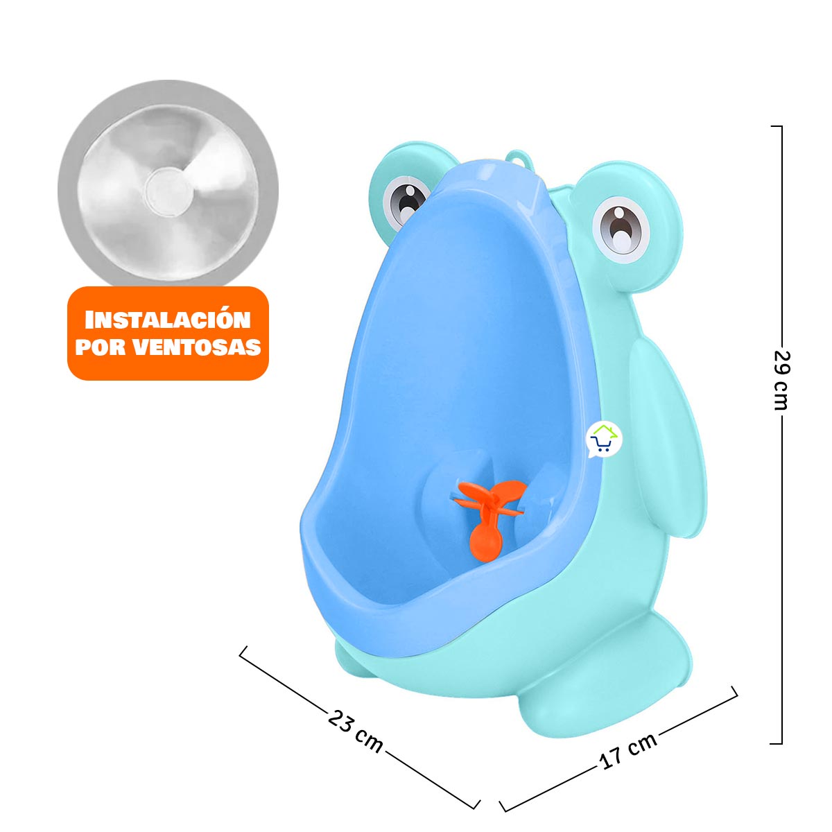 Orinal Portátil Infantil De Rana Para Pared Entrenamiento Niño 36044-4