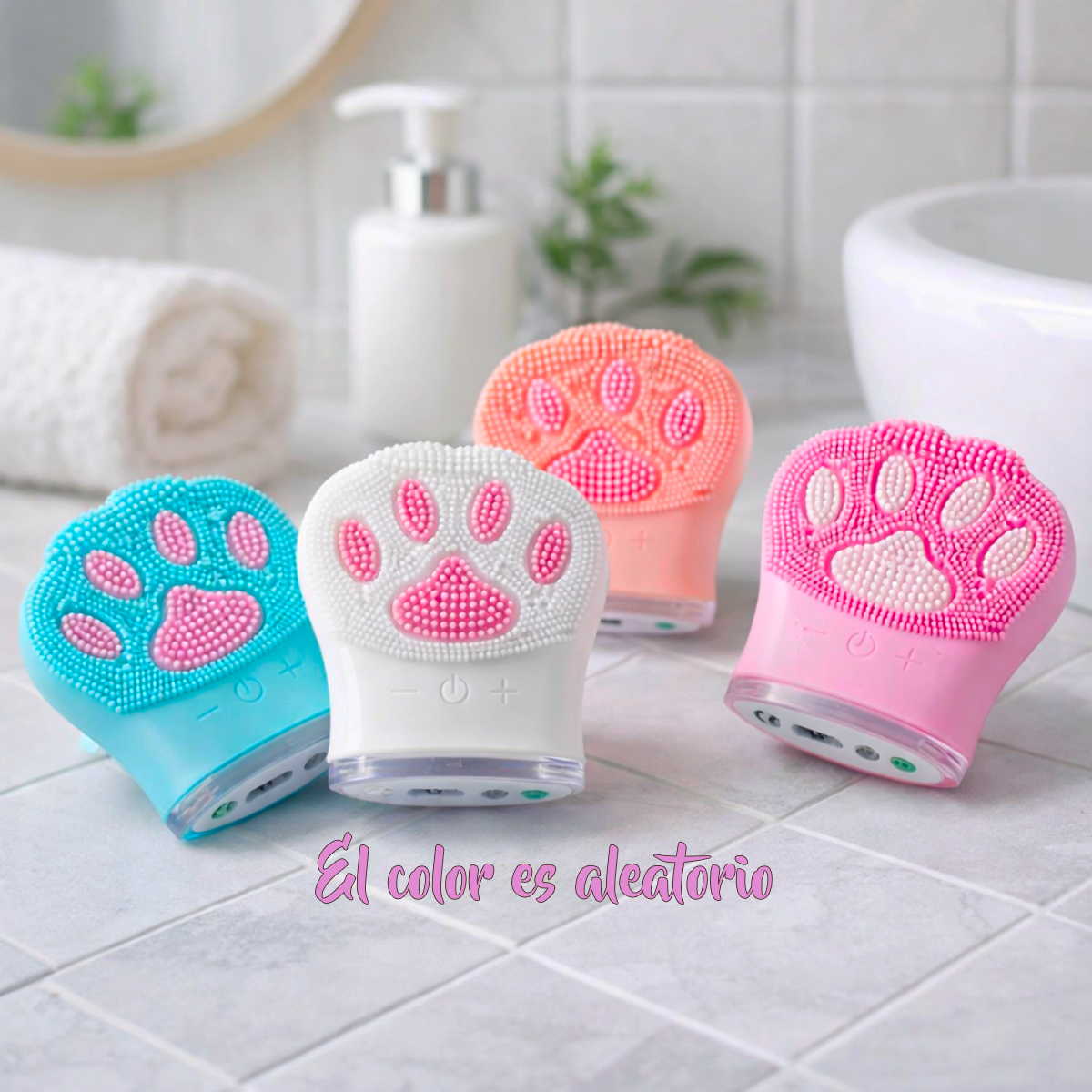 Cepillo Facial Eléctrico de Silicona Recargable Exfoliante y Masajeador JK-195-03