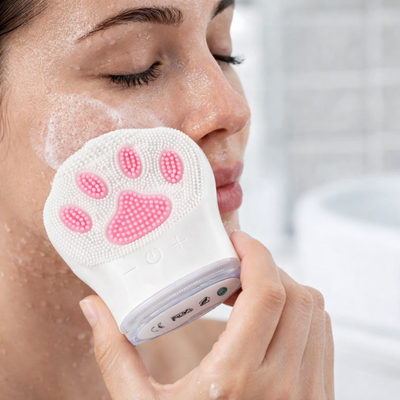 Cepillo Facial Eléctrico de Silicona Recargable Exfoliante y Masajeador JK-195-03