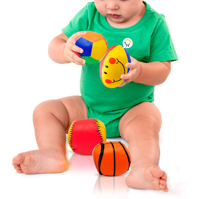Set x4 Pelotas Sensoriales Para Bebé Juguete Suave 4043F