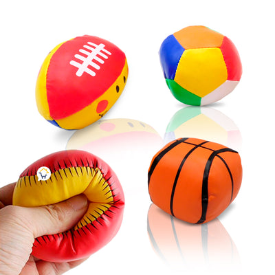 Set x4 Pelotas Sensoriales Para Bebé Juguete Suave 4043F
