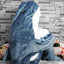 Pijama De Tiburón Saco de Dormir Infantil Adulto Capucha Manta PITN1