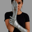 Guantes Largos Metálicos Halloween Disfraz MA-62