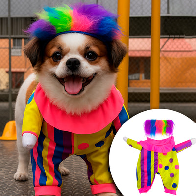 Disfraz Para Mascotas Payasito Halloween DPMP-01
