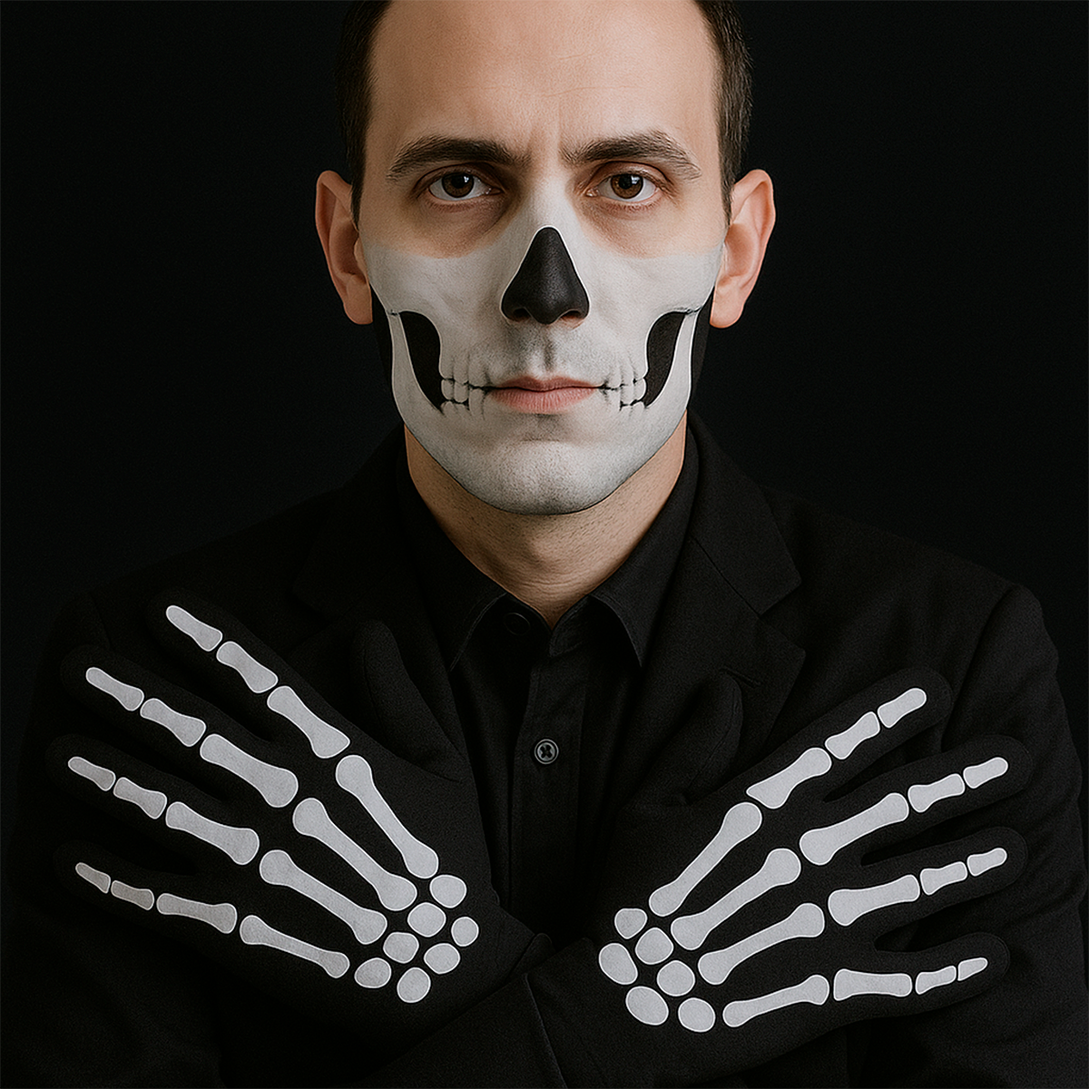 Guantes De Esqueleto Halloween Disfraz Huesos Unisex MA-59