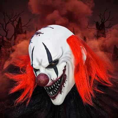 Máscara Payaso Asesino Terror Realista Halloween MA-134