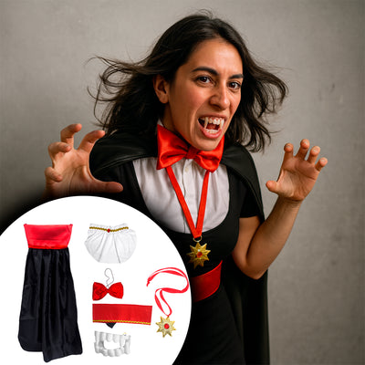 Kit Vampiro Clásico Disfraz Halloween Unisex TC000154