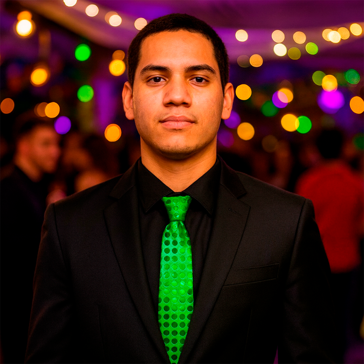 Set Corbatas LED X3 Halloween Disfraz Fiestas Adultos Niños AX936-8