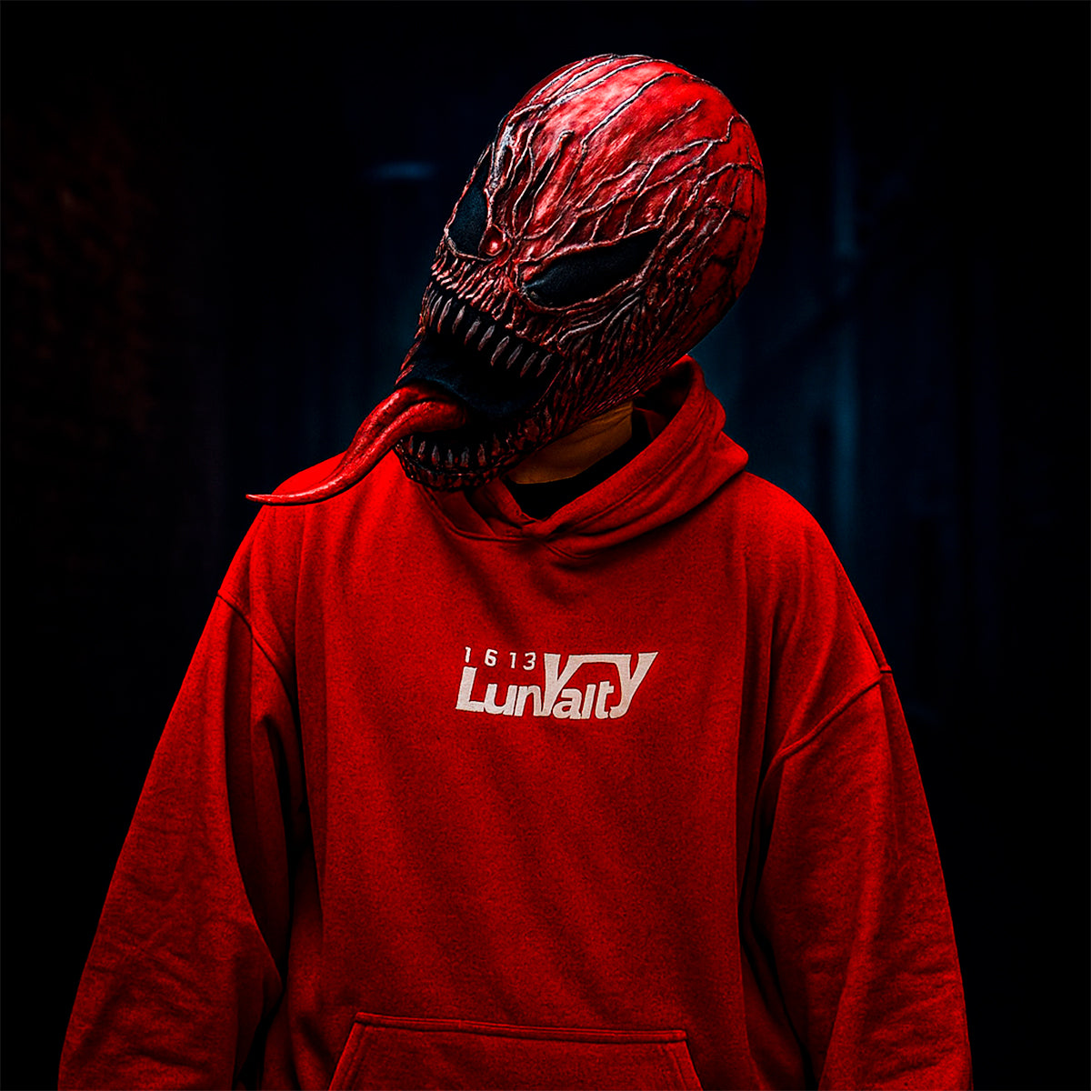 Máscara de Carnage Marvel Látex Venom Rojo Realista Halloween MA-88