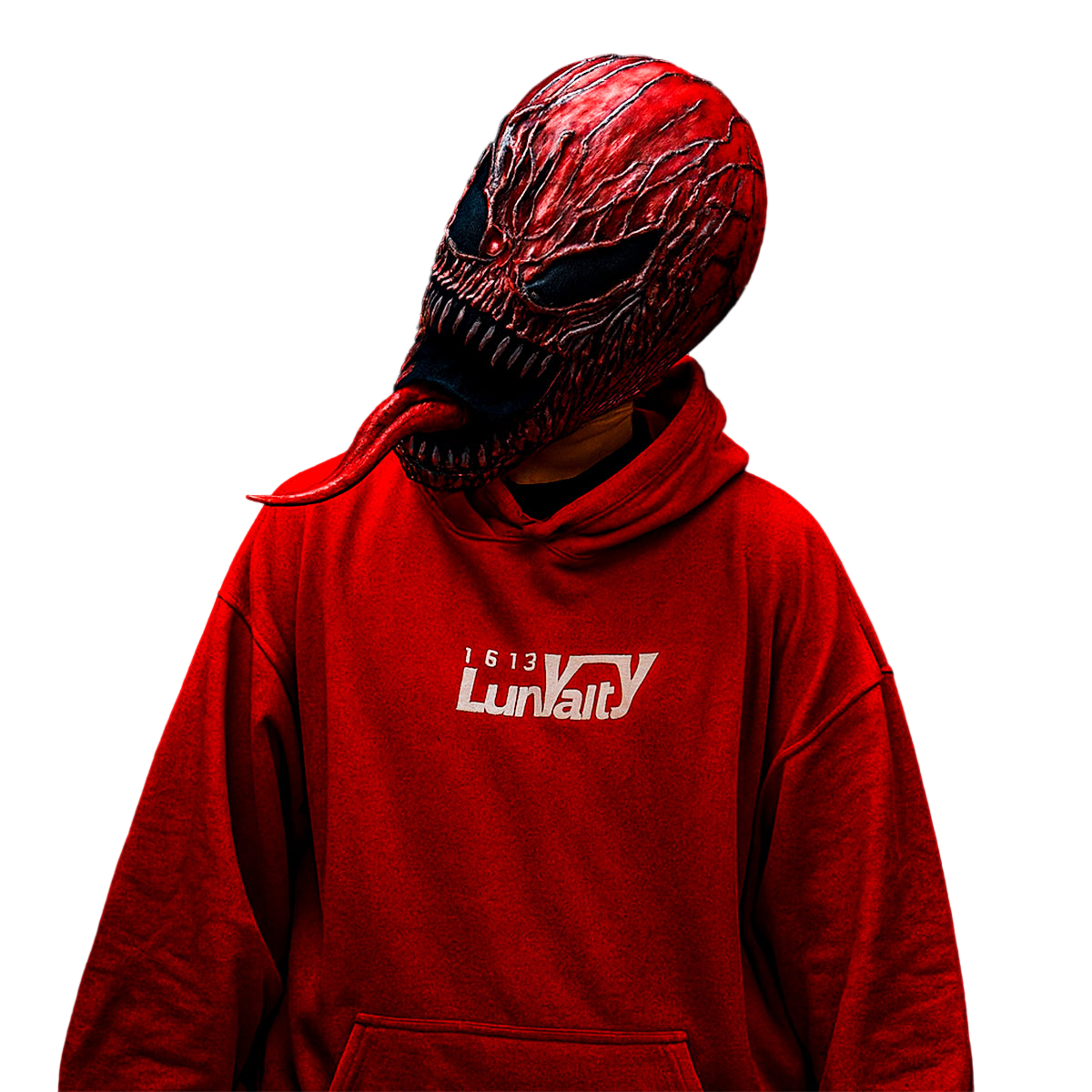 Máscara de Carnage Marvel Látex Venom Rojo Realista Halloween MA-88