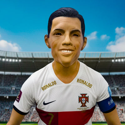 Máscara Látex Cristiano Ronaldo Látex Realista Disfraz Futbolista Halloween MA-127