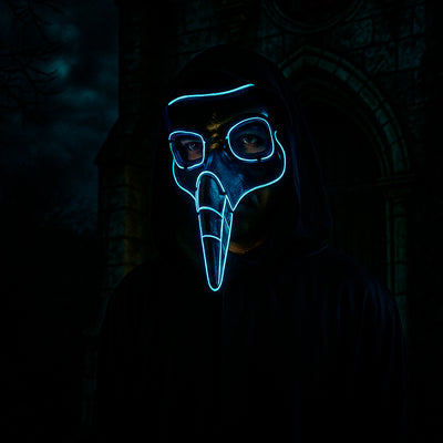 Máscara Doctor Plaga LED Futurista Halloween OF-1424-1