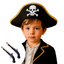 Kit Pirata para Niños Sombrero + 2 Pistolas de Juguete Halloween DK536/OF-1988