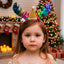 Diadema Navideña LED Cuernos de Reno y Gorrito Lentejuelas DRS01