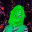 Máscara del Grinch Realista Látex Navidad Cosplay Halloween AT287-G