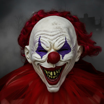 Máscara Payaso Terrorífico Realista Látex Halloween MA-130