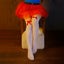 Medias Largas Blancas con Moño Rojo Disfraz Fiesta Halloween WW1012-5