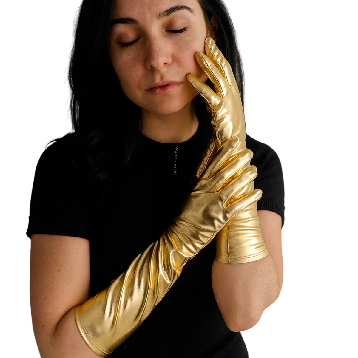 Guantes Largos Metálicos Halloween Disfraz MA-62