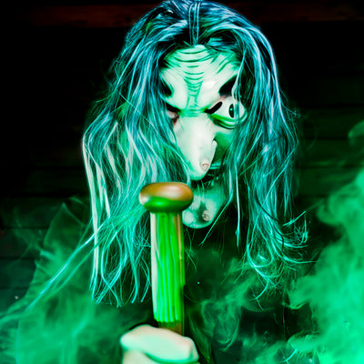 Máscara Bruja Látex Realista Terror Halloween AT287-B